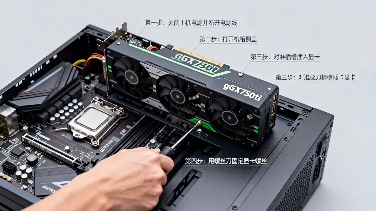 gtx750ti显卡怎么装，gtx750ti显卡安装教程