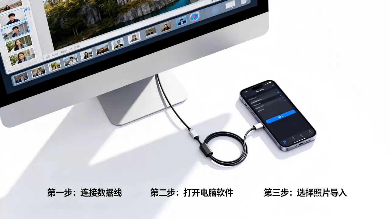 iphone怎么从电脑传照片到手机软件,iphone照片导入手机方法 iphone怎么从电脑传照片到手机软件,iphone照片导入手机方法