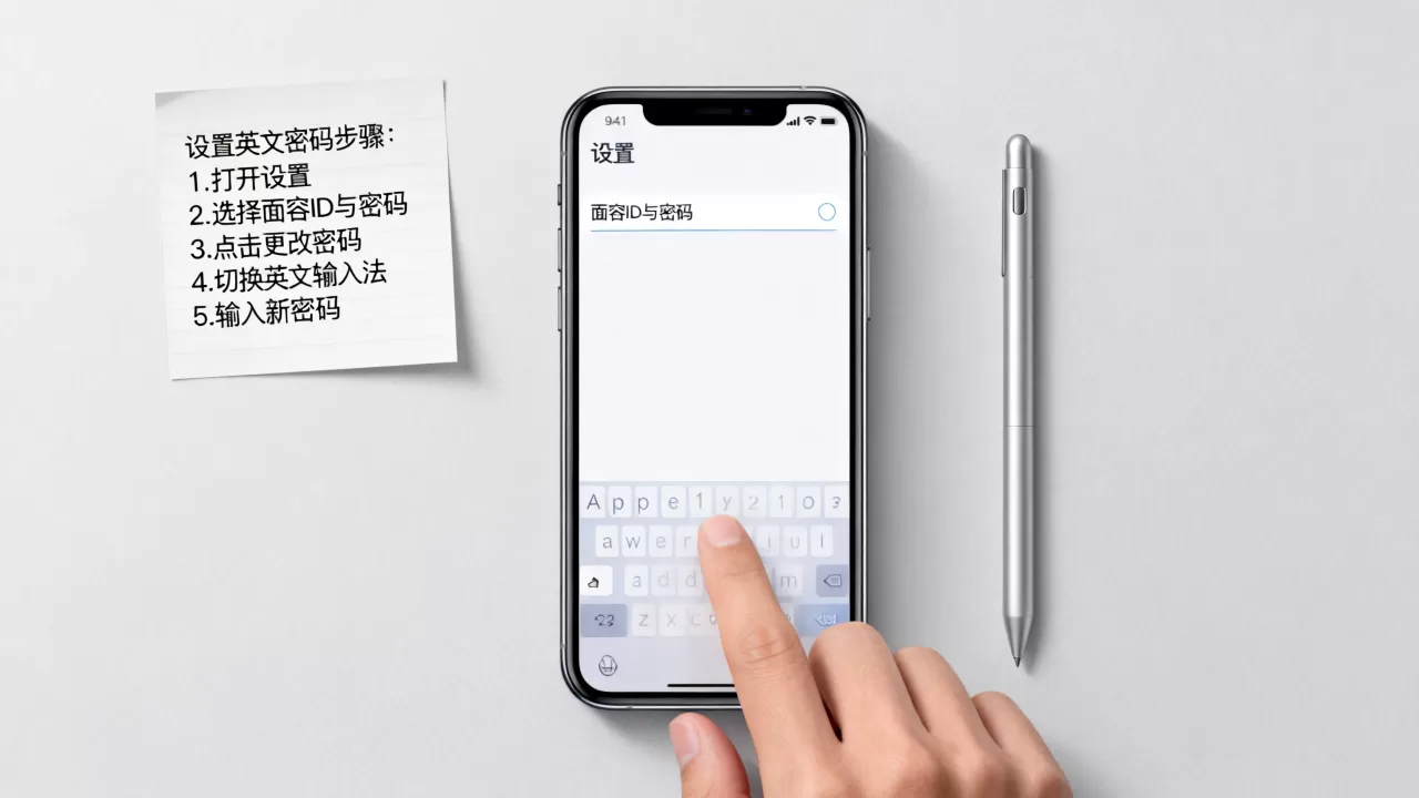 iphone锁屏英文密码怎么设置，iPhone锁屏密码设置教程