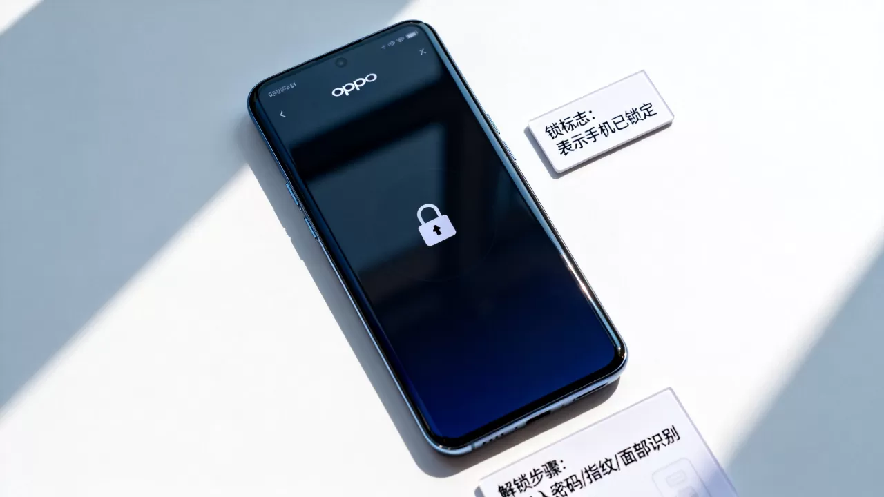 oppo手机锁标志是什么意思，oppo手机图标带锁怎么解锁