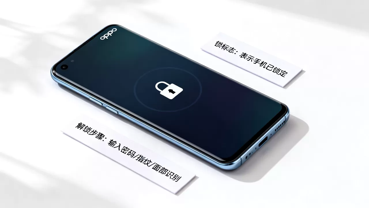 oppo手机锁标志是什么意思，oppo手机图标带锁怎么解锁