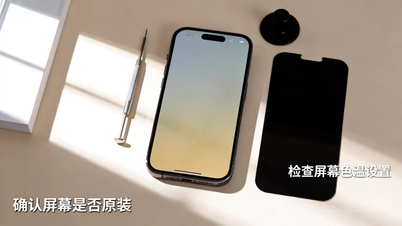 iphone手机换屏后发黄怎么办，换屏发黄怎么解决