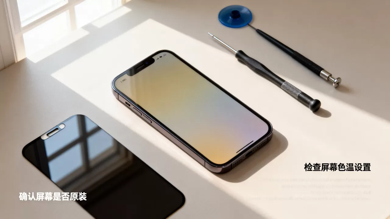 iphone手机换屏后发黄怎么办，换屏发黄怎么解决