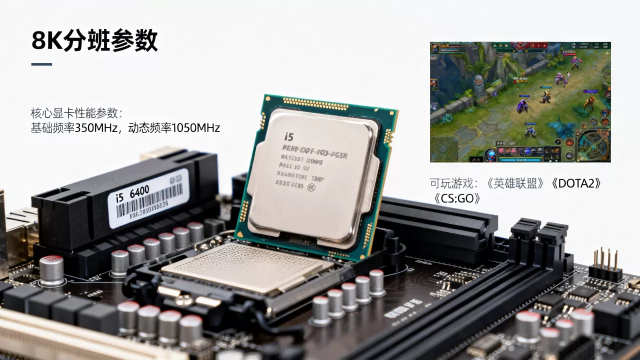 i5 6400核心显卡性能如何，i5 6400核显能玩什么游戏