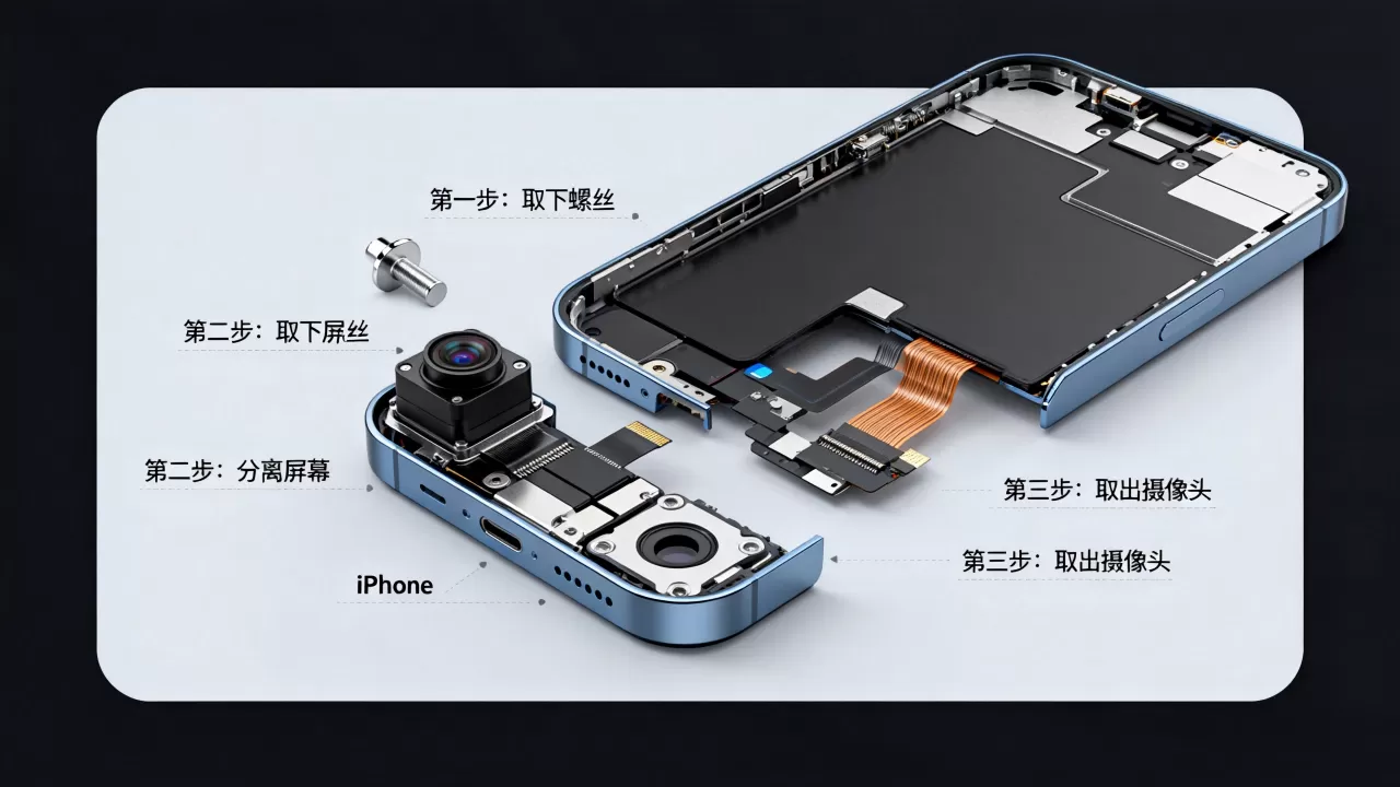 iphone摄像头怎么拆开,iphone手机摄像头拆卸教程 iphone摄像头怎么拆开,iphone手机摄像头拆卸教程