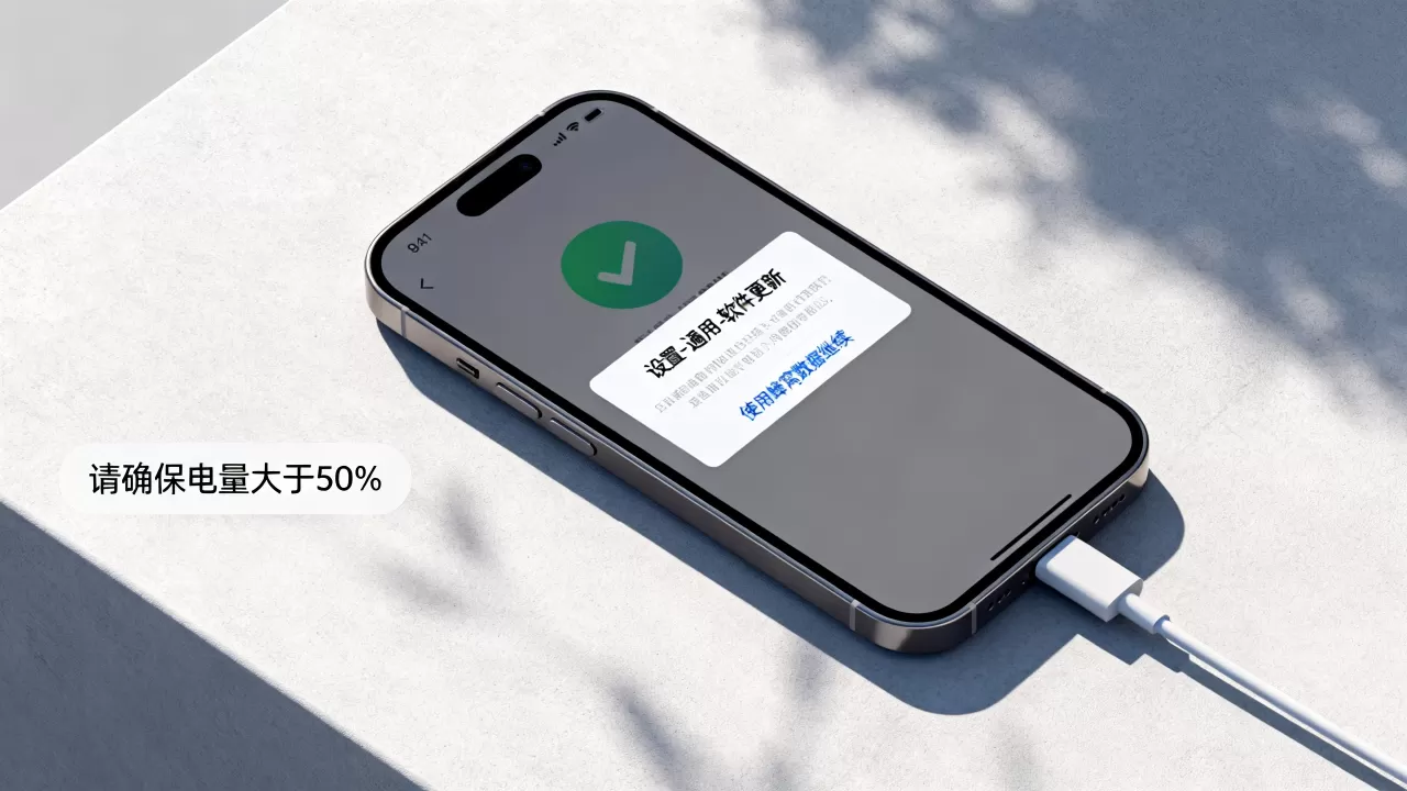 iphone没wifi怎么更新，iphone无网络更新系统方法