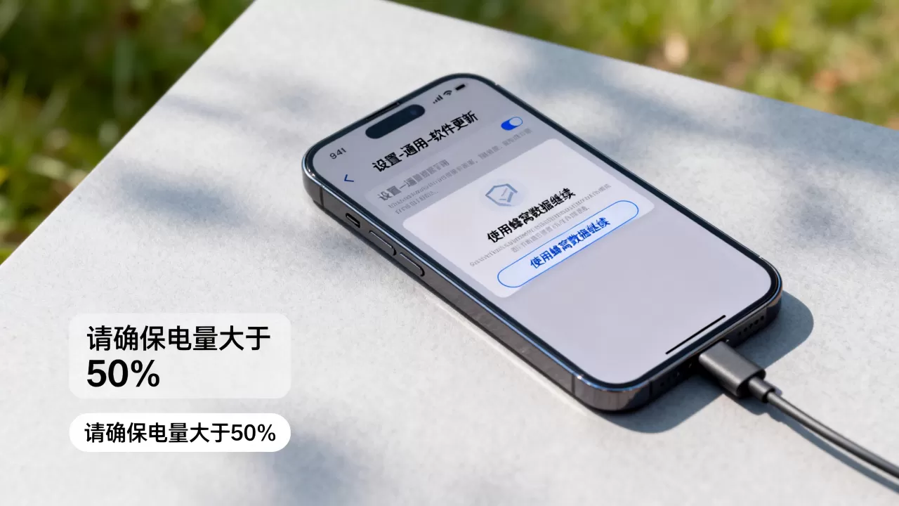 iphone没wifi怎么更新，iphone无网络更新系统方法