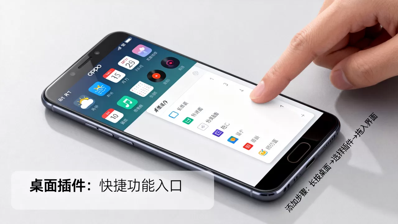 oppor11桌面插件是什么，OPPO R11桌面插件怎么添加
