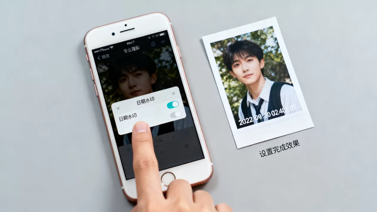 iphone7相机怎么带日期，iphone7相机设置日期水印