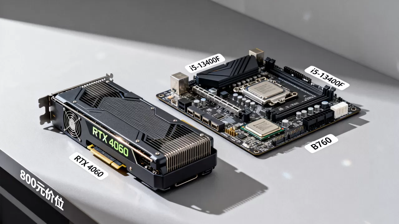 800显卡配多少价位CPU主板，RTX 4060搭配什么CPU主板性价比高