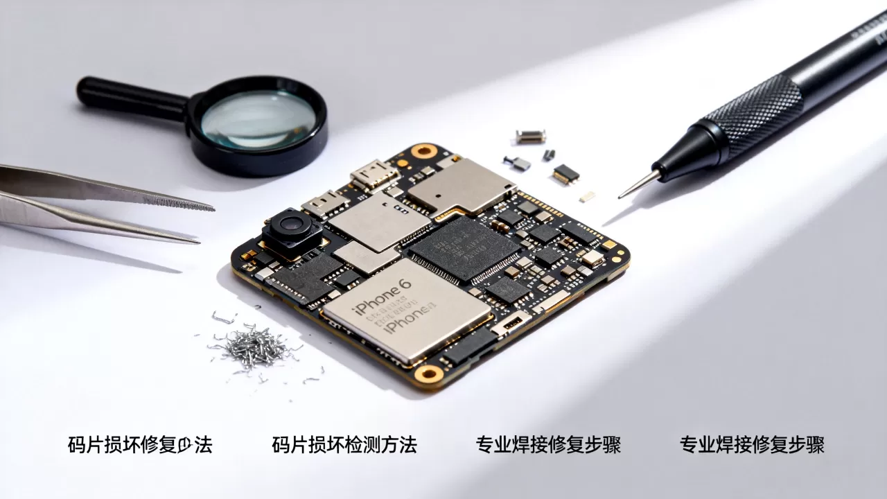 iphone6码片坏了怎么办，iphone6码片坏了怎么修