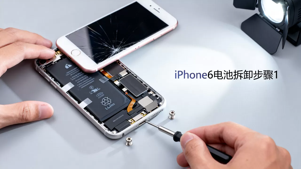 iphone6电板怎么拆，iphone6电池拆卸视频教程