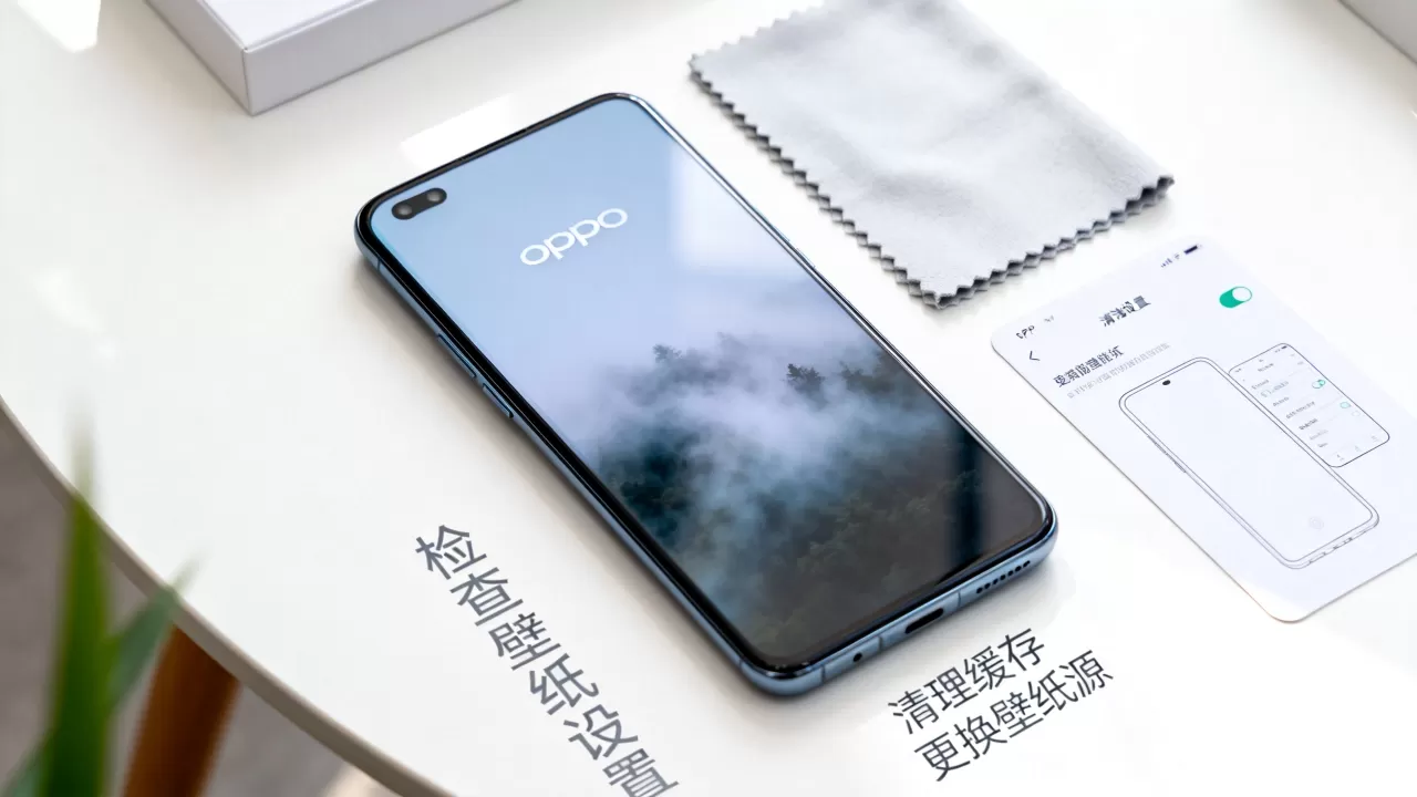 为什么oppo手机的壁纸老是有雾，oppo手机壁纸模糊解决方法