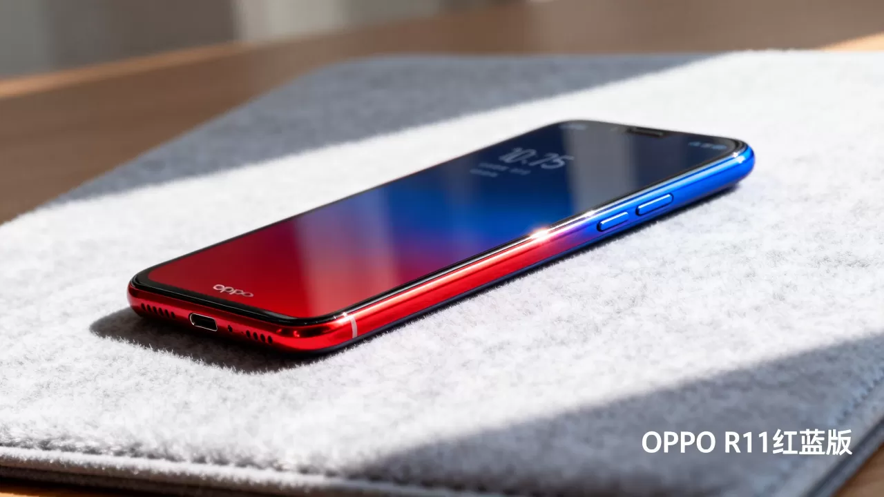 OPPO R11红蓝版实物图，OPPO R11红蓝配色