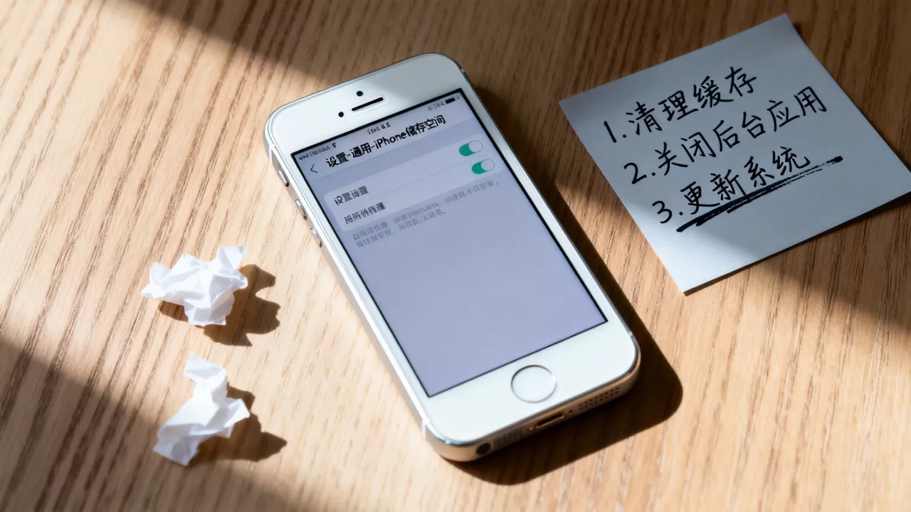 iphone5手机很卡怎么办，iphone5卡顿解决方法