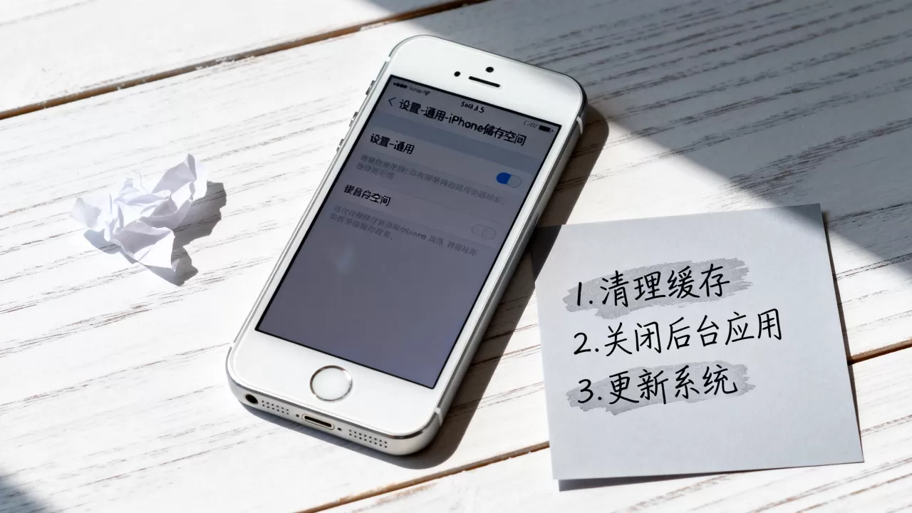 iphone5手机很卡怎么办，iphone5卡顿解决方法