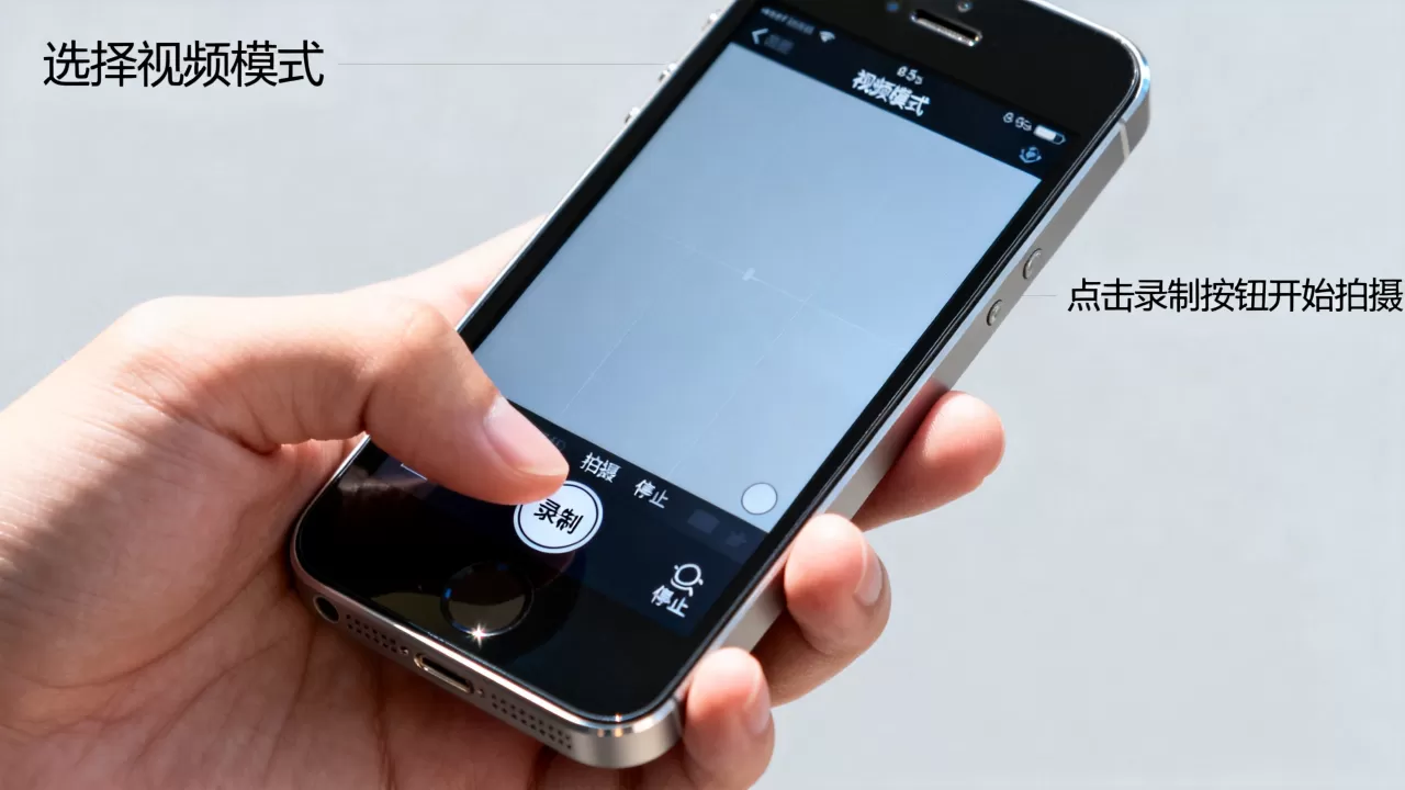 iphone5s怎么录小视频，iphone5s录制视频方法