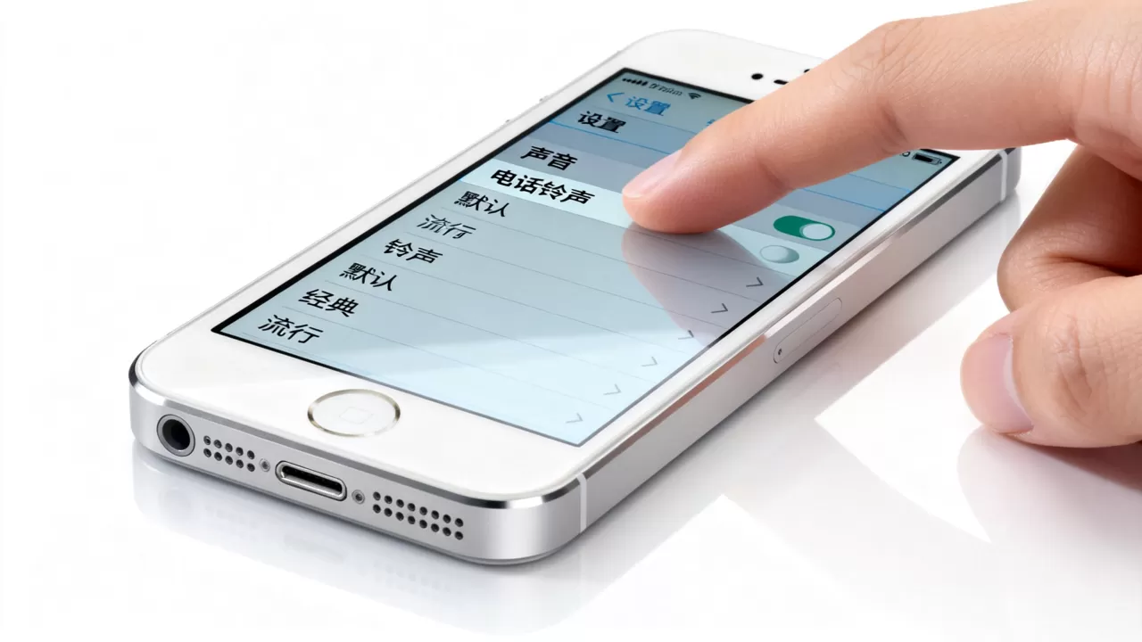 iphone5s响铃怎么设置，iphone5s铃声设置方法