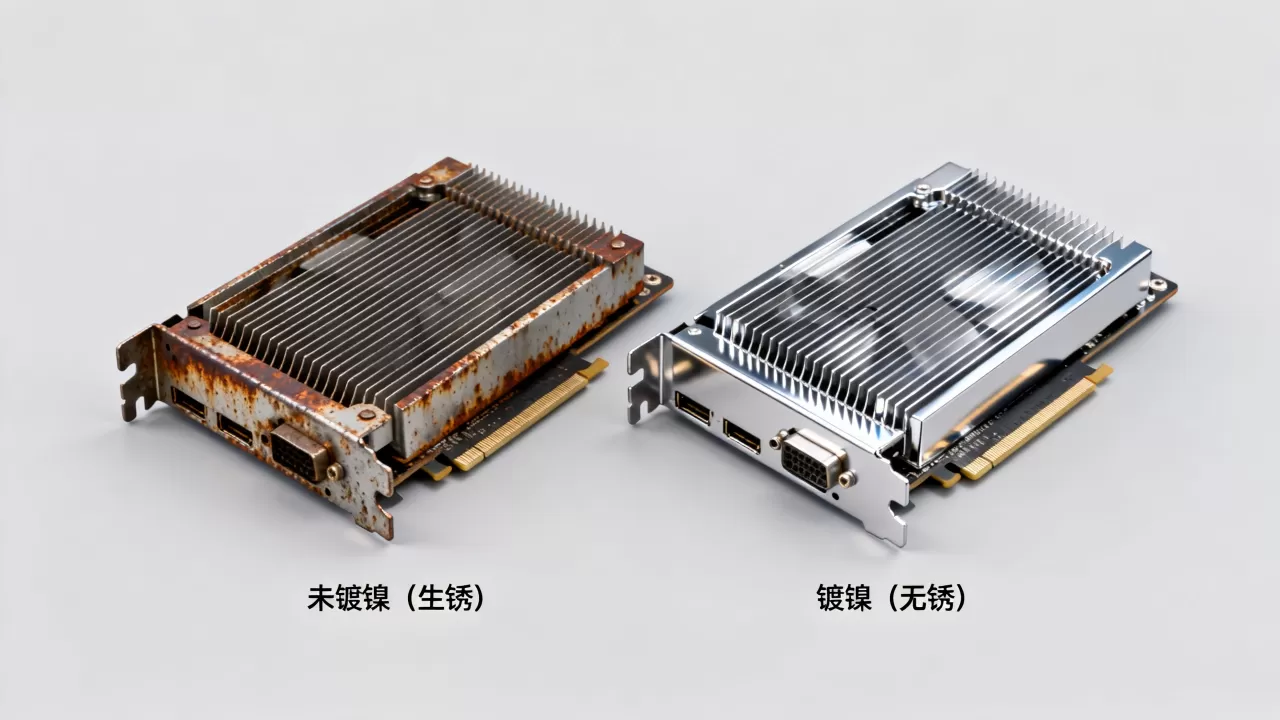 显卡散热器没镀镍会生锈吗，显卡散热器镀镍