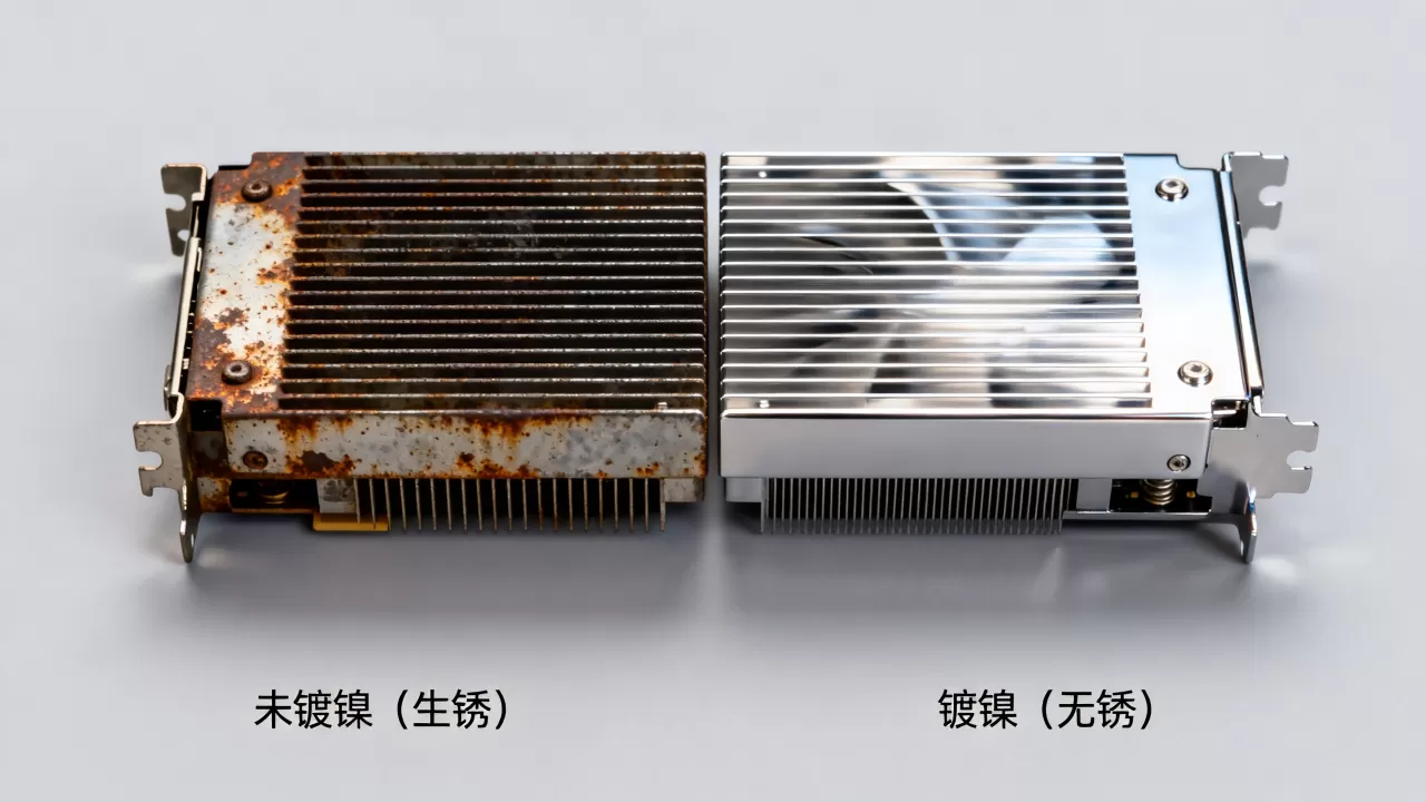 显卡散热器没镀镍会生锈吗，显卡散热器镀镍