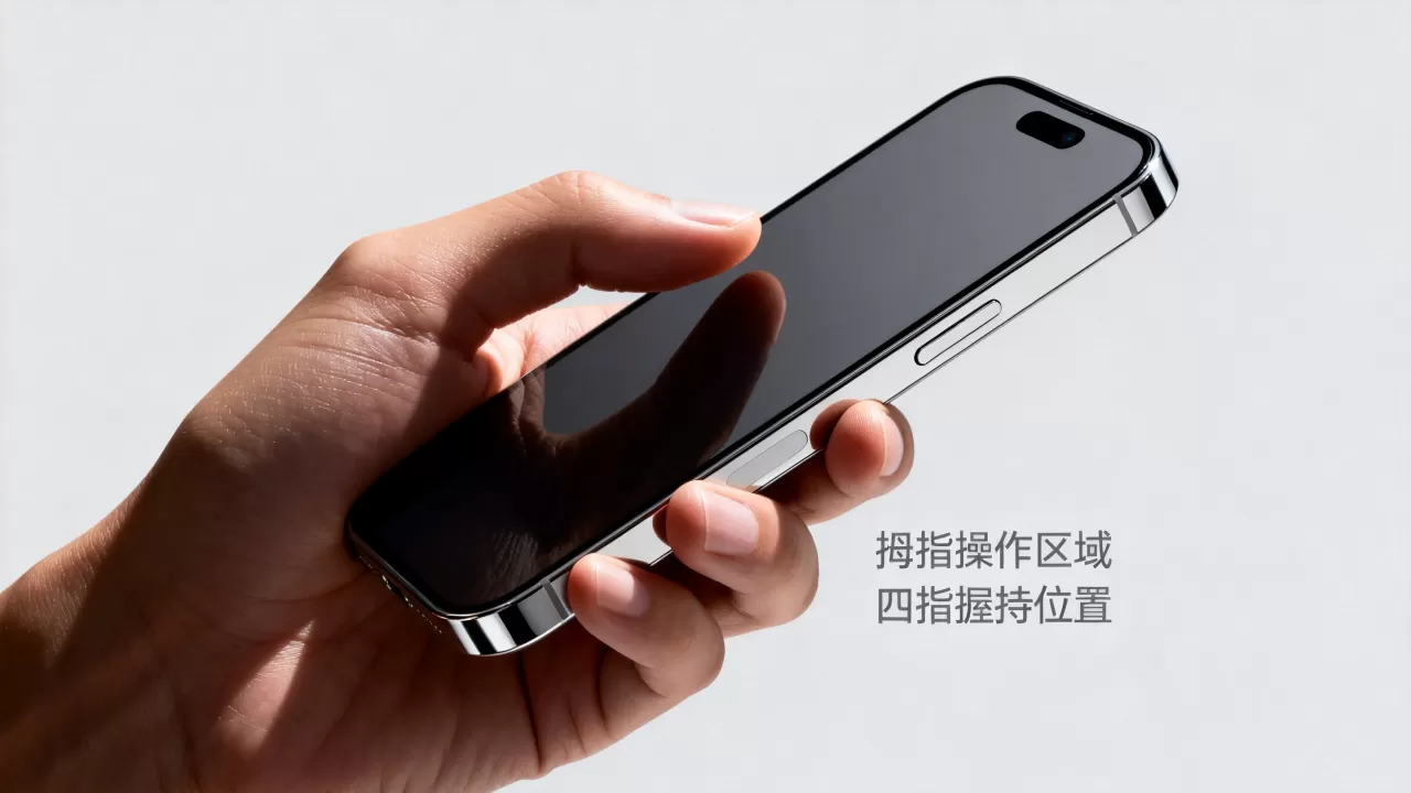 iphone 单手怎么握，iphone 单手操作技巧