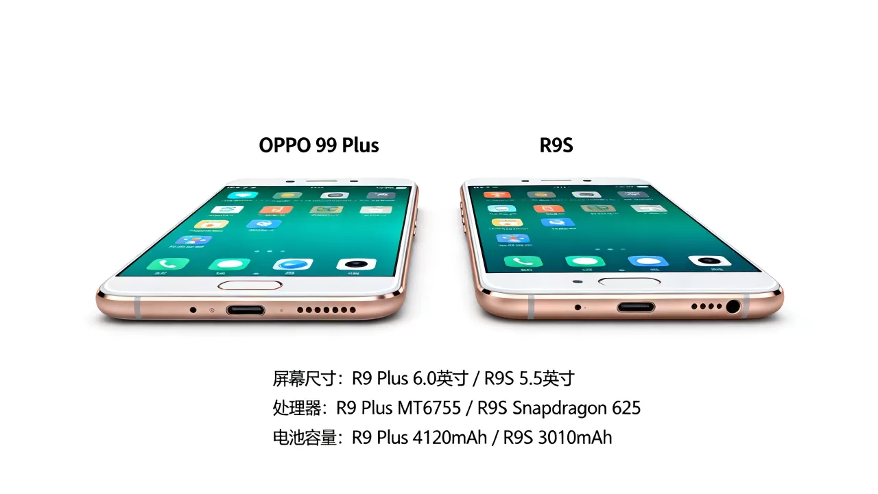 oppor9plus跟r9s有什么区别，OPPO R9 Plus和R9S参数配置对比
