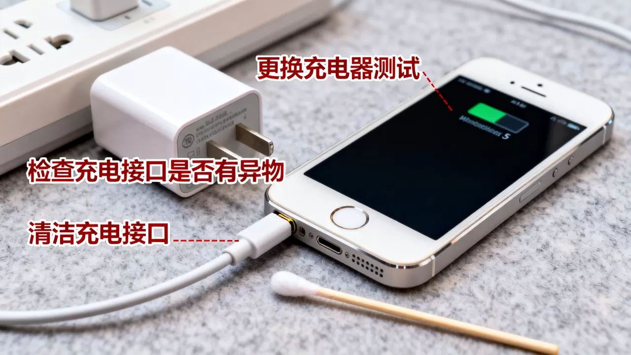 iphone 5不充电不开机是怎么回事，iphone5充不进电解决方法