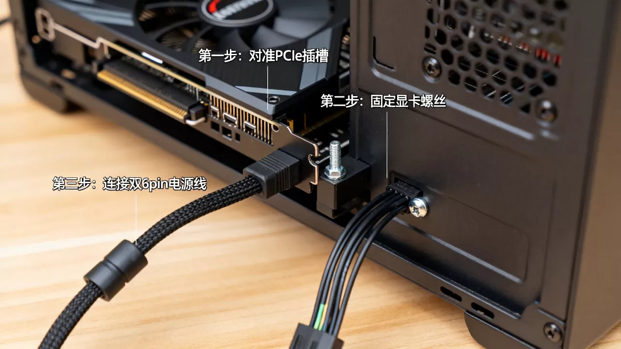 双6pin显卡怎么装，双6pin显卡安装教程