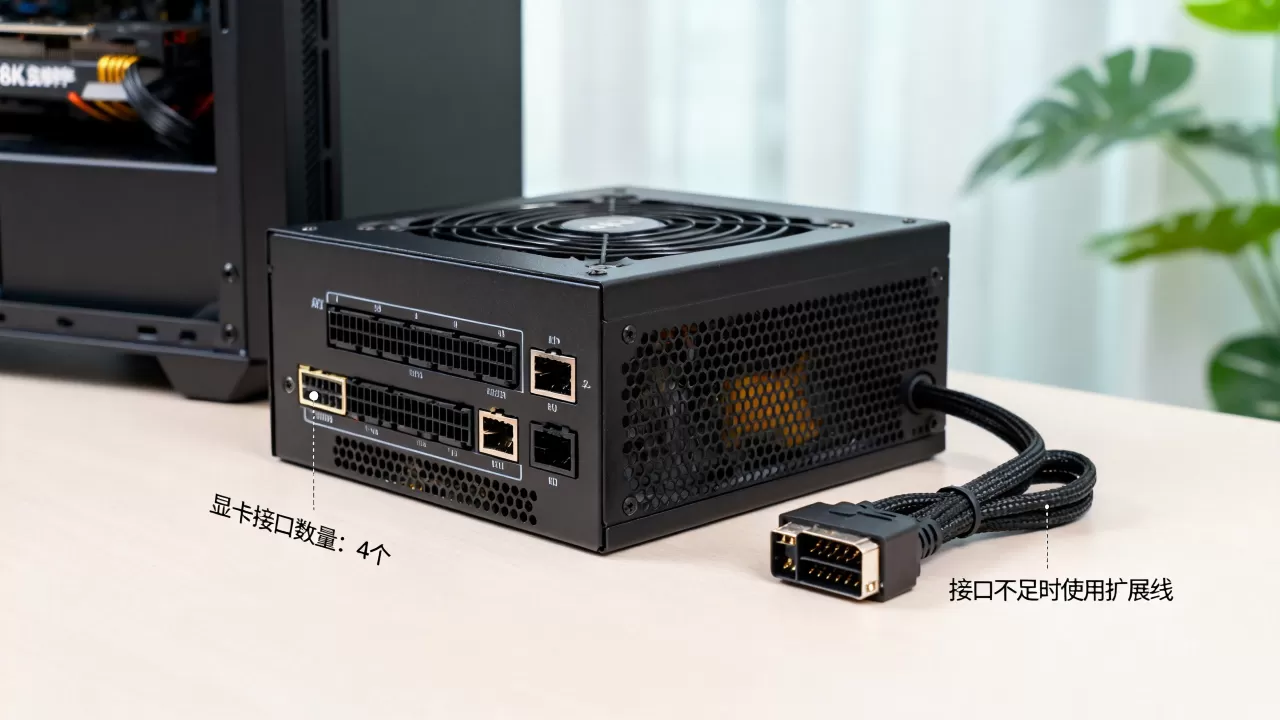机箱电源有几个显卡接口，电源显卡接口不够怎么办