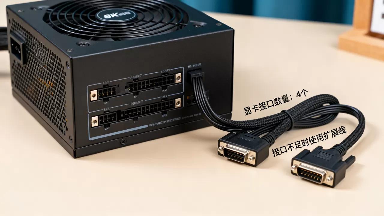 机箱电源有几个显卡接口，电源显卡接口不够怎么办