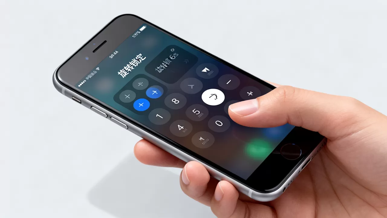 iphone6s怎么锁定旋转，iphone6s锁定屏幕旋转方向