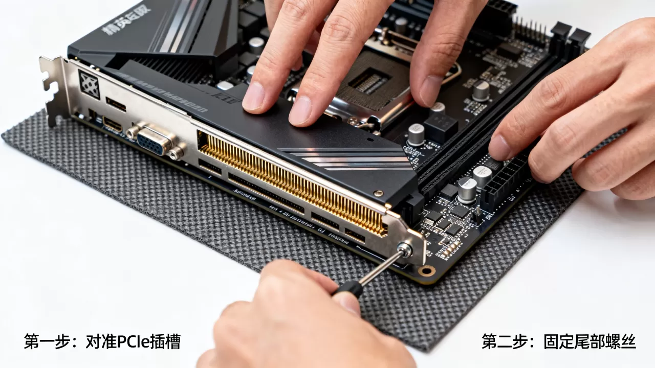 精英主板如何安装显卡，显卡安装教程
