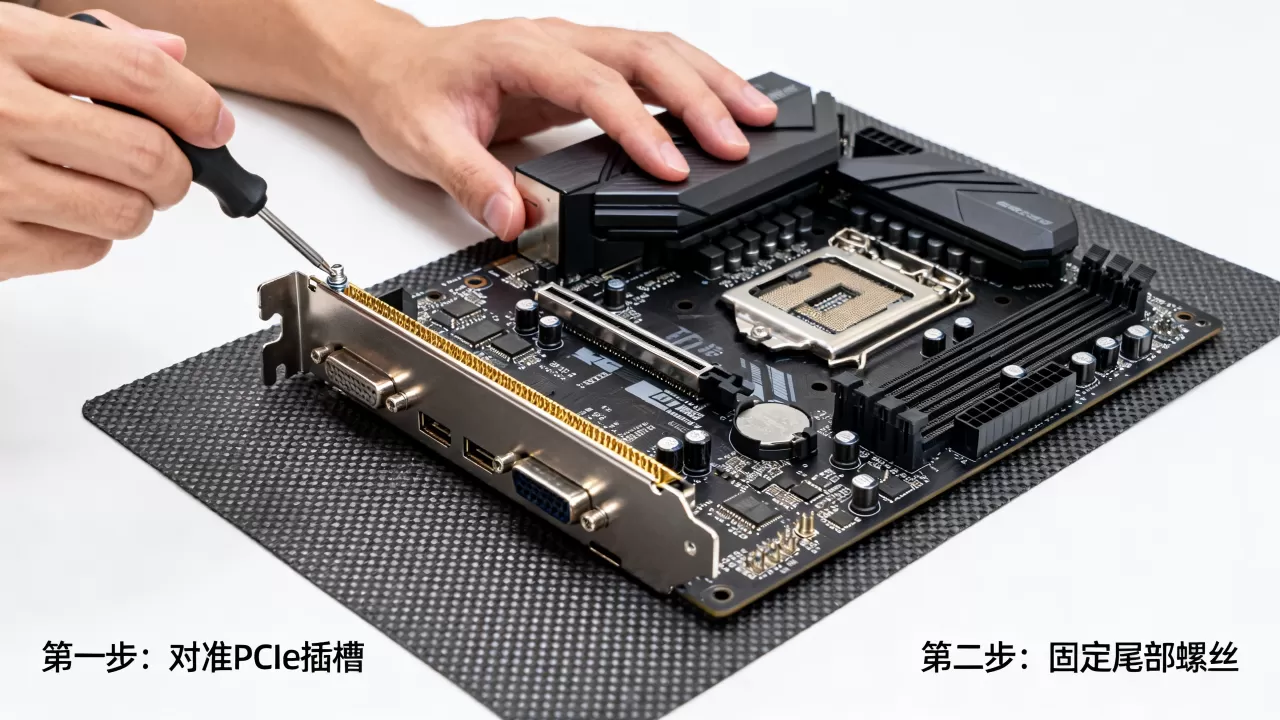 精英主板如何安装显卡，显卡安装教程