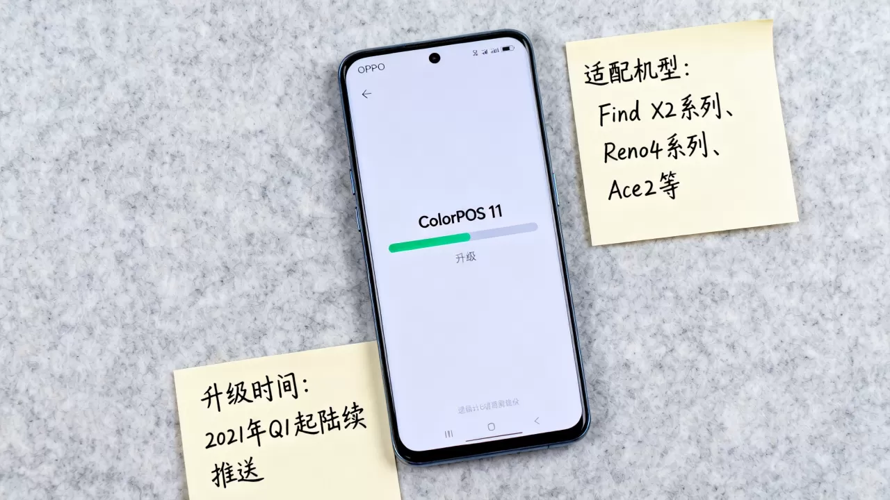 OPPO ColorOS 11什么时候升级，ColorOS 11适配机型