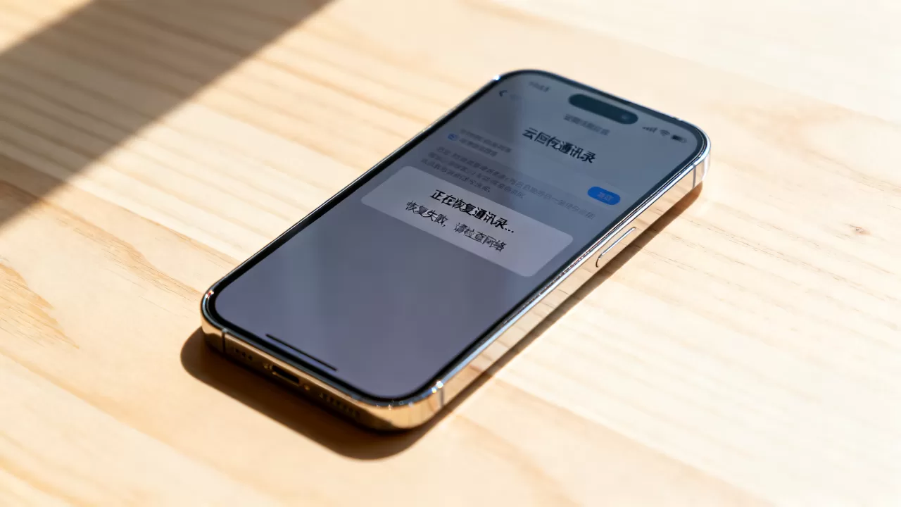 iphone云恢复通讯录怎么恢复不了了，苹果通讯录数据丢失怎么办
