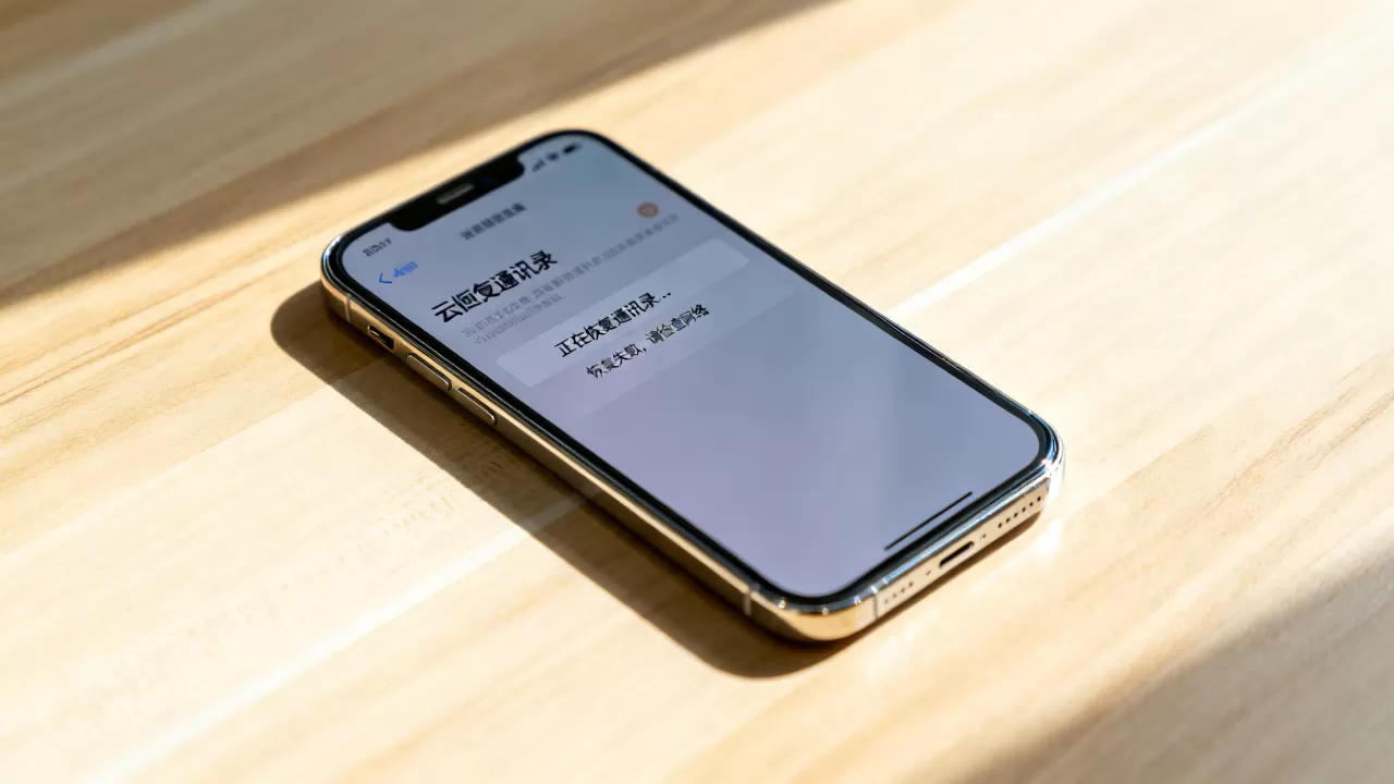 iphone云恢复通讯录怎么恢复不了了，苹果通讯录数据丢失怎么办