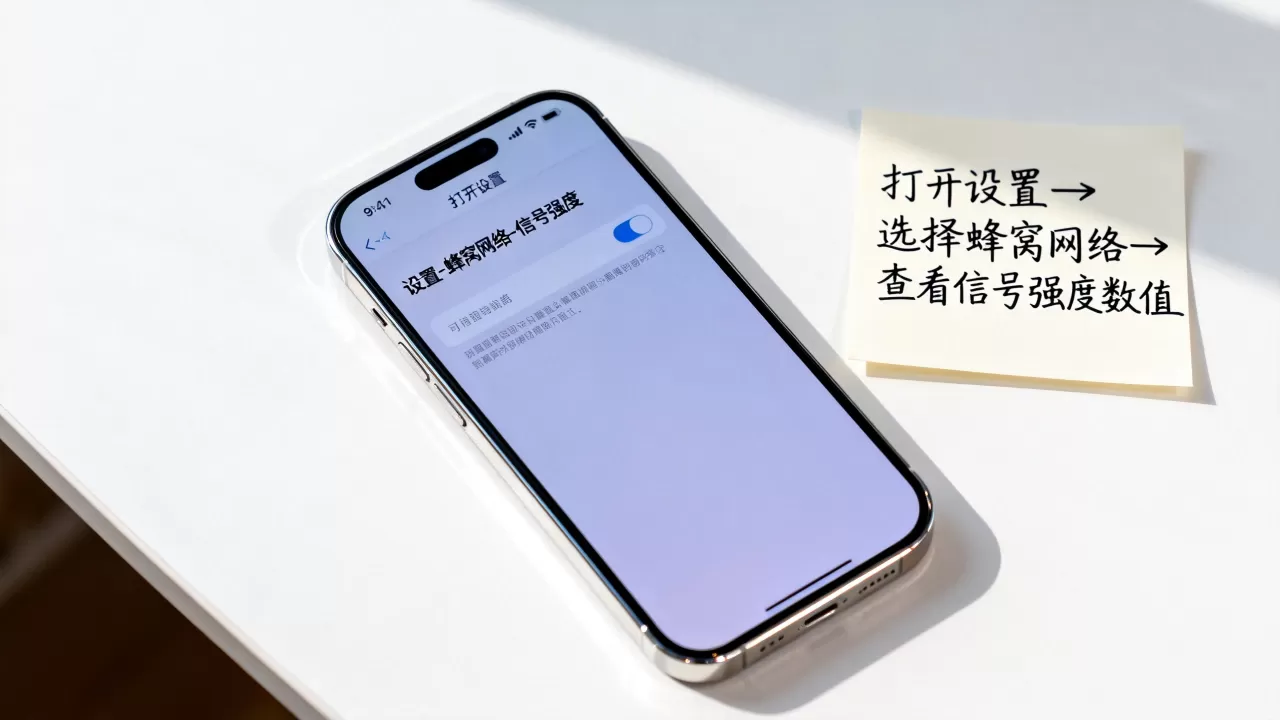 iphone信号怎么查看，iphone查看信号强度方法