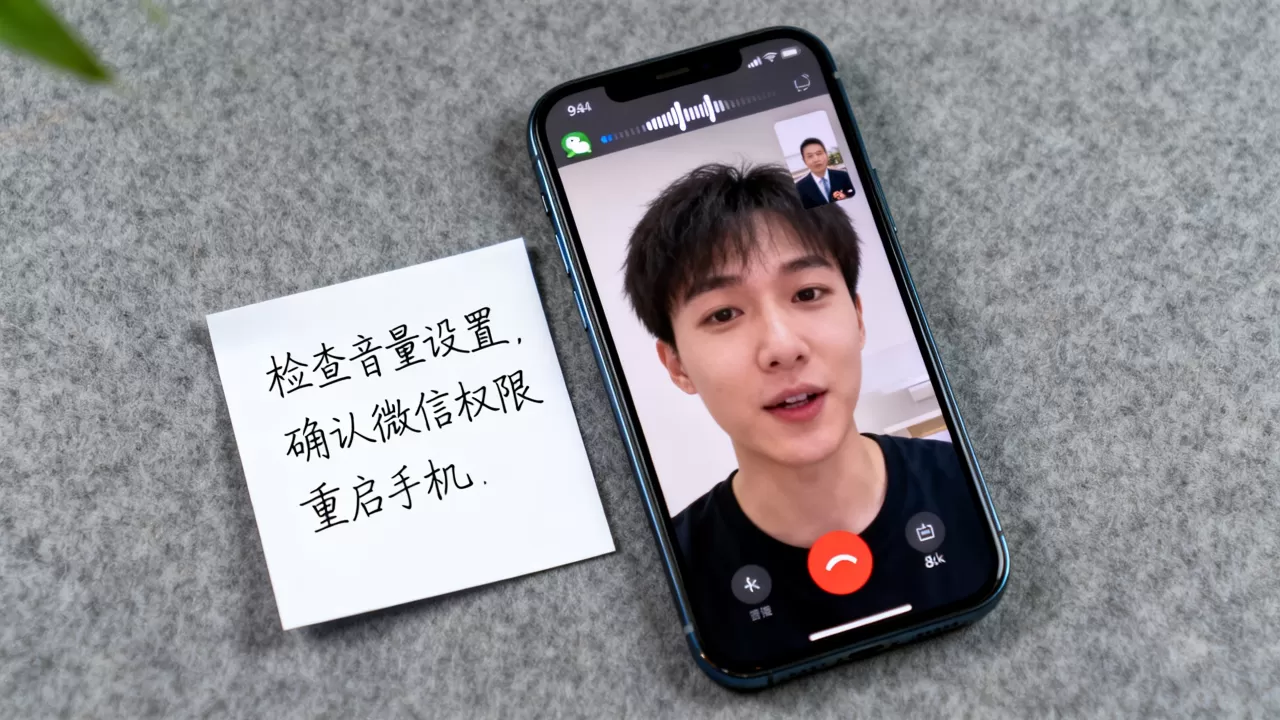 iphone微信视频没声音怎么设置，iphone微信视频没声音