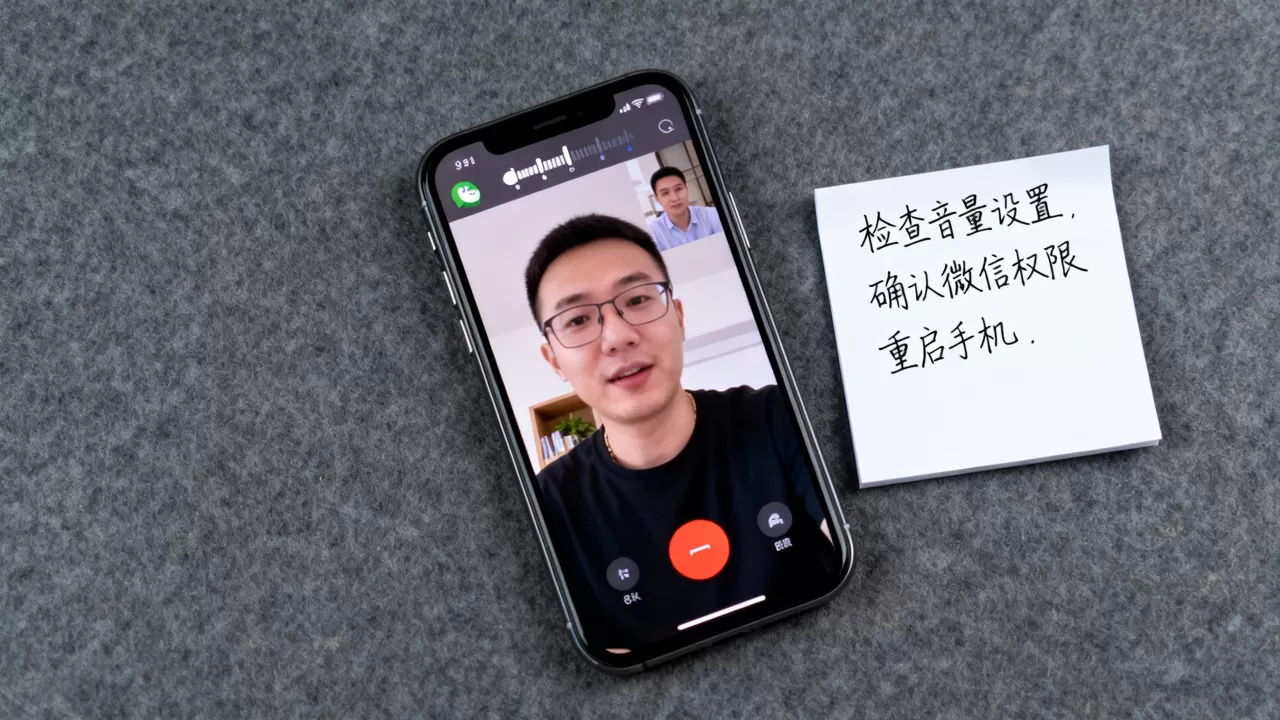 iphone微信视频没声音怎么设置，iphone微信视频没声音