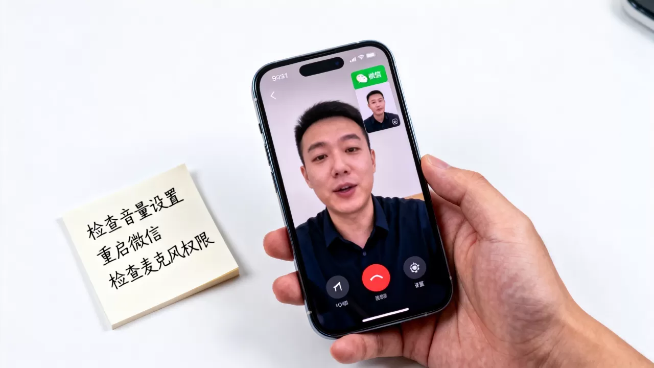 iphone微信视频没声音怎么回事儿，苹果手机微信语音通话无声解决方法