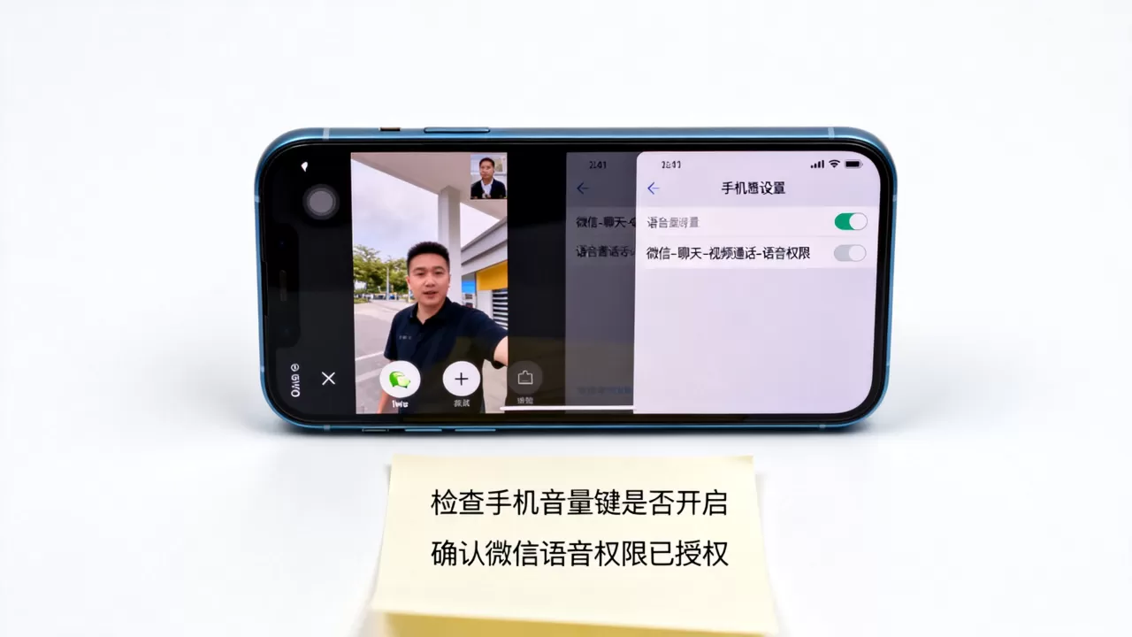 iphone微信视频没声音怎么回事啊，苹果手机微信视频通话无声解决方法