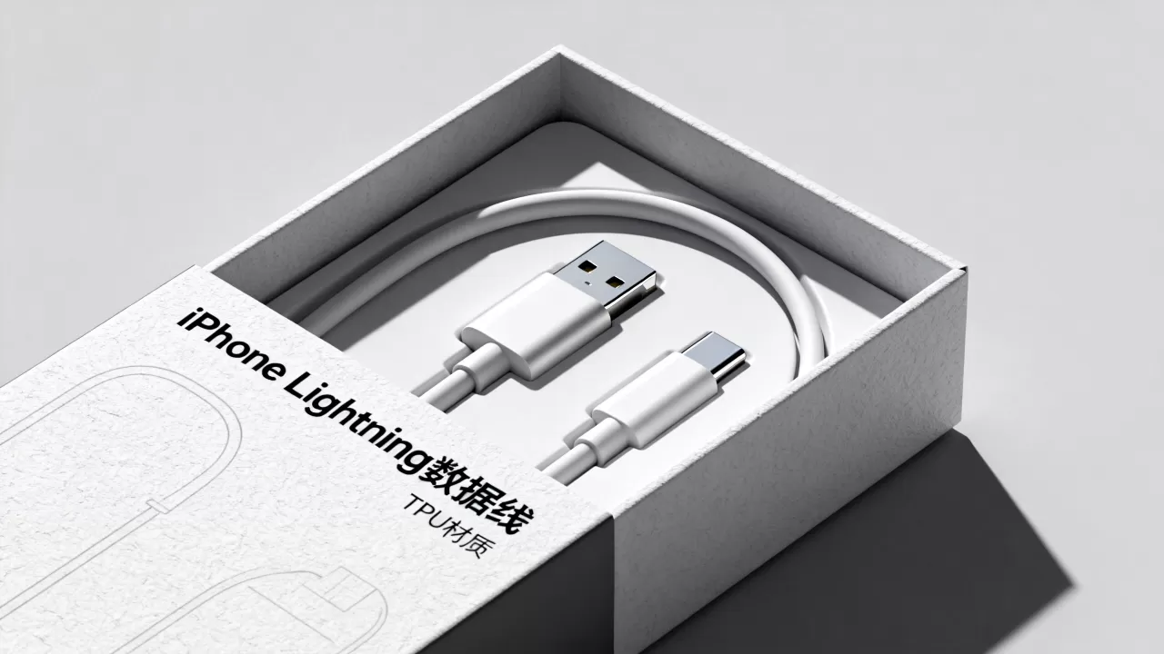 iphone数据线怎么包装盒，iphone数据线包装盒定制