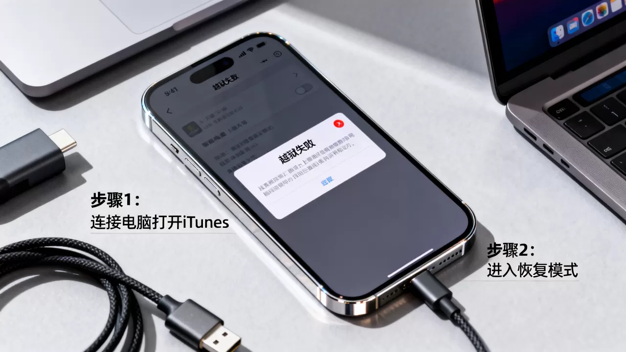 iphone手机一键越狱失败怎么办，iphone越狱失败解决方法