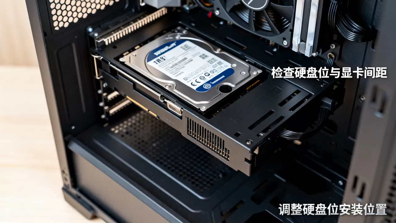 机箱硬盘位挡住显卡了,显卡被硬盘位挡住怎么办 机箱硬盘位挡住显卡了,显卡被硬盘位挡住怎么办