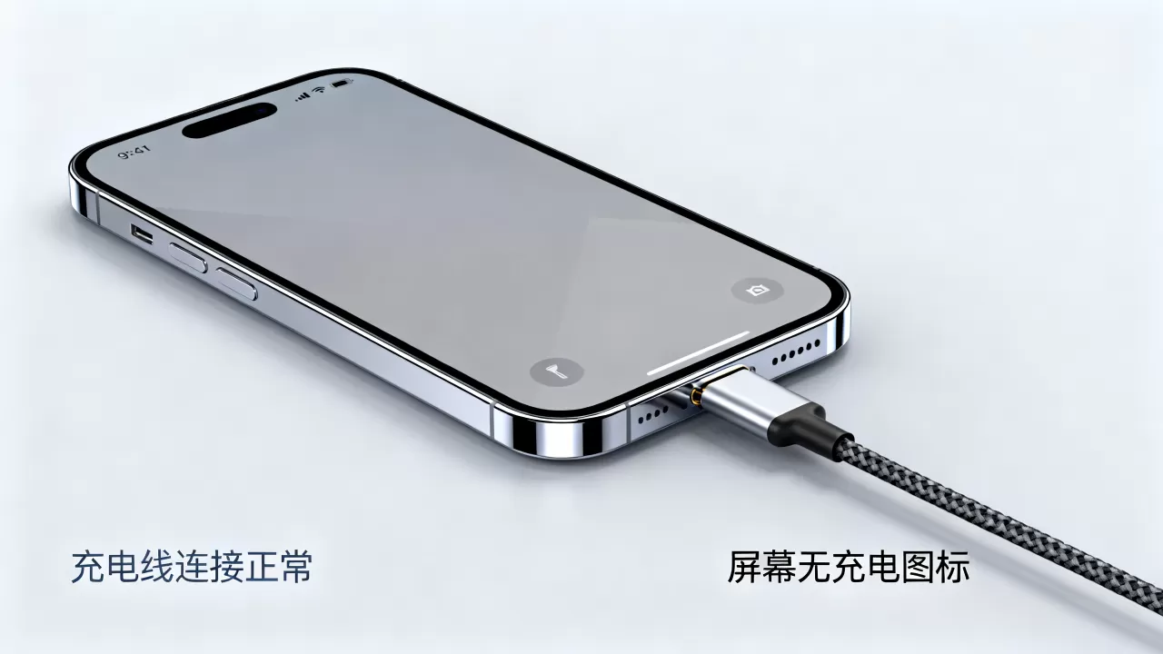 iphone不显示充电状态是怎么回事儿，iphone不显示充电图标