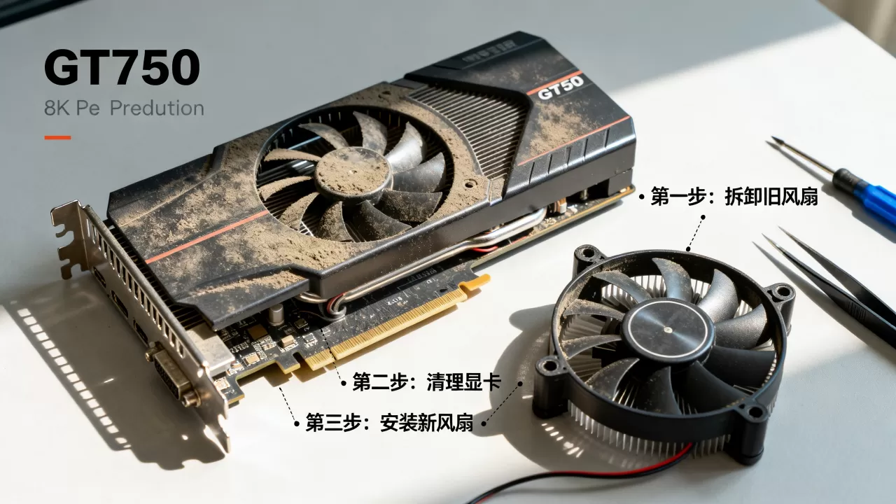 gt730显卡更换风扇，gt730显卡风扇坏了怎么更换