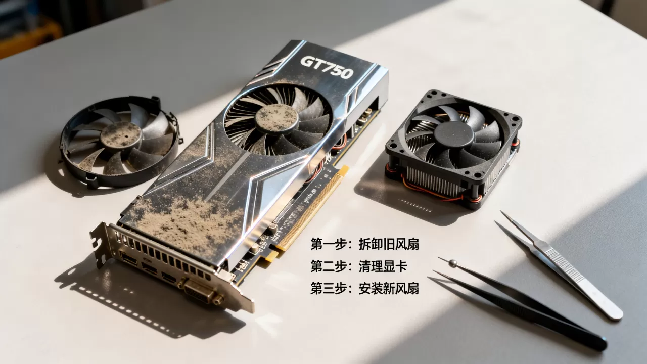 gt730显卡更换风扇，gt730显卡风扇坏了怎么更换