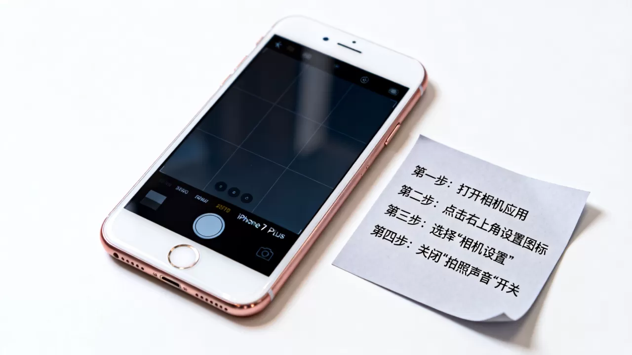 iphone7plus照相怎么关声音，iphone7plus相机静音设置