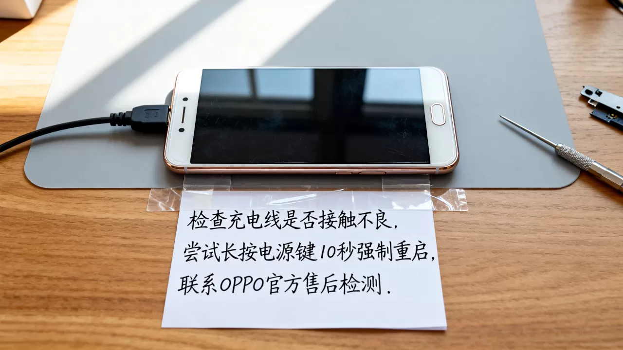 OPPO R9黑屏怎么办，OPPO R9黑屏原因