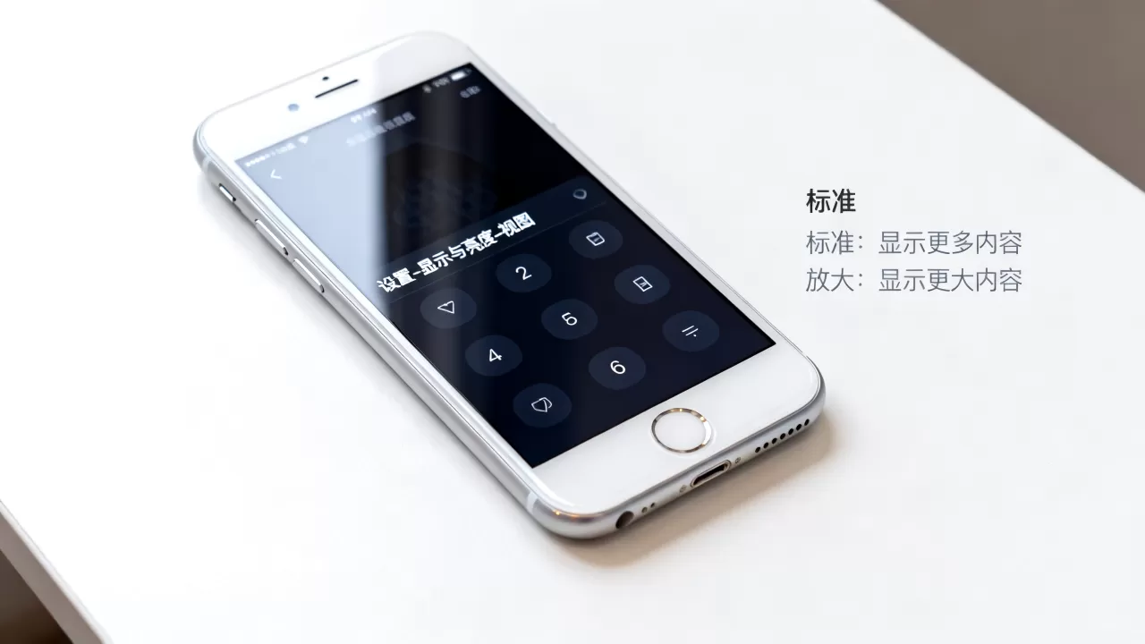iphone6怎么固定屏幕大小，iphone6屏幕显示设置
